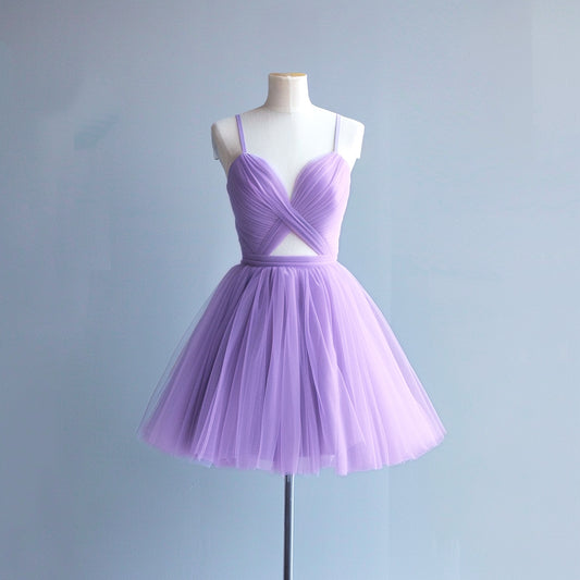 Hårt Tylltyg - Tyll Tyg Camille Hård Lilac Lila 30