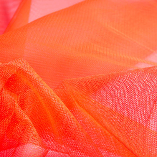 Hårt Tylltyg - Tyll Camille Hård Neon Orange 35