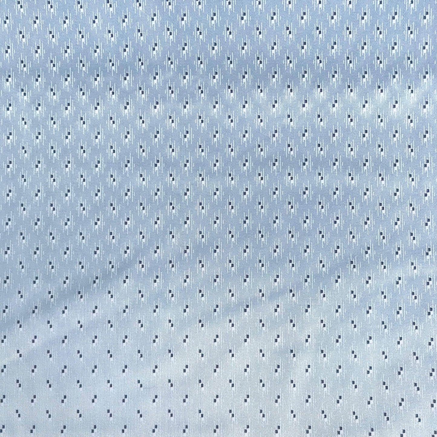 Mönstrade Modetyger - Mode Tyg Viskos Svart Prickigt Ljusblå 24