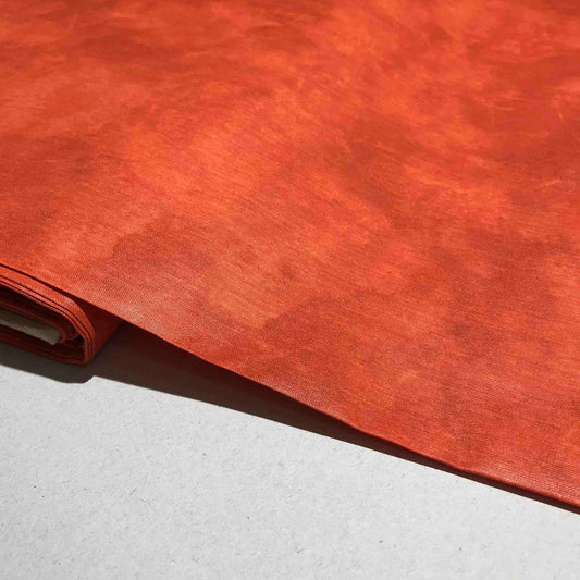 Mönstrat Bomullstyg - Styv Lyster Orange Mörkorange 112