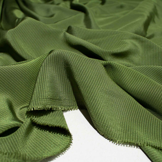 Mönstrade Modetyger - Mode Tyg Lyster Grön Randigt 138