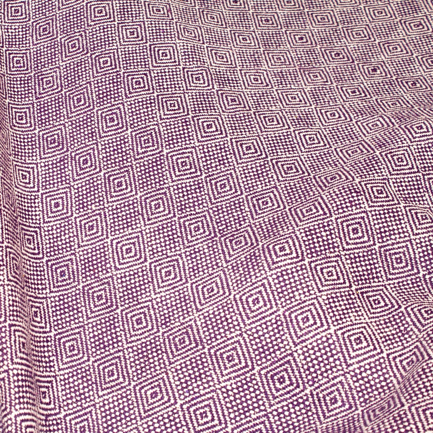 Grovt Ulltyg - Tyg Ull Lila Vit Silver Skimmer 11