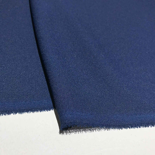 Enfärgat Tyg - Blå Marinblå 10