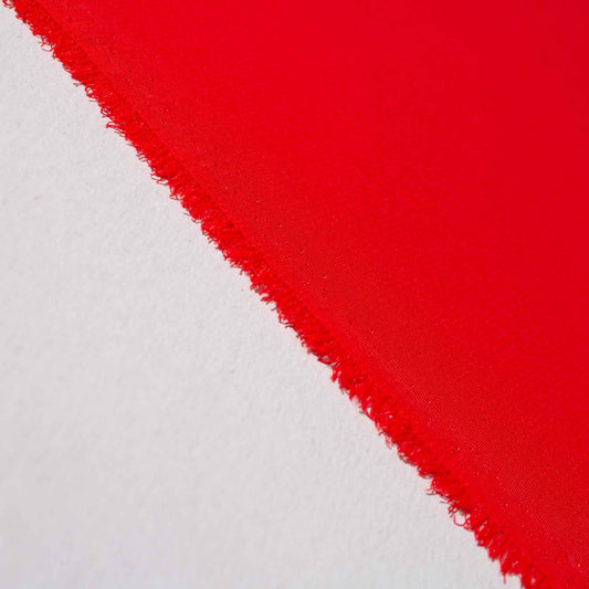 Enfärgat Tyg - Crepe Strukur Röd 19