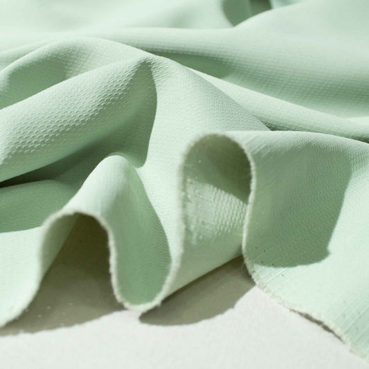 Enfärgat Tyg - Struktur Grön Mint 21