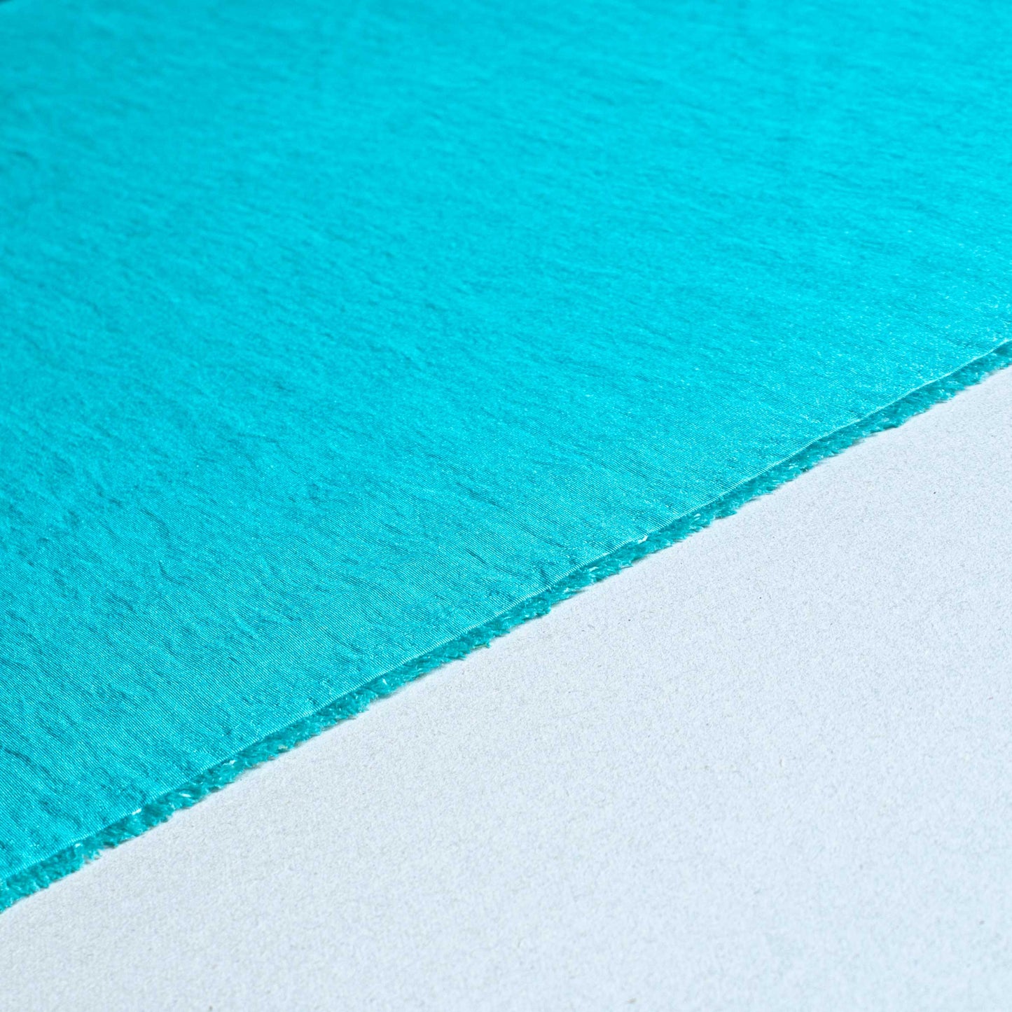 Enfärgat Tyg - Tyg Krinklat Turkos Blå Grön 45