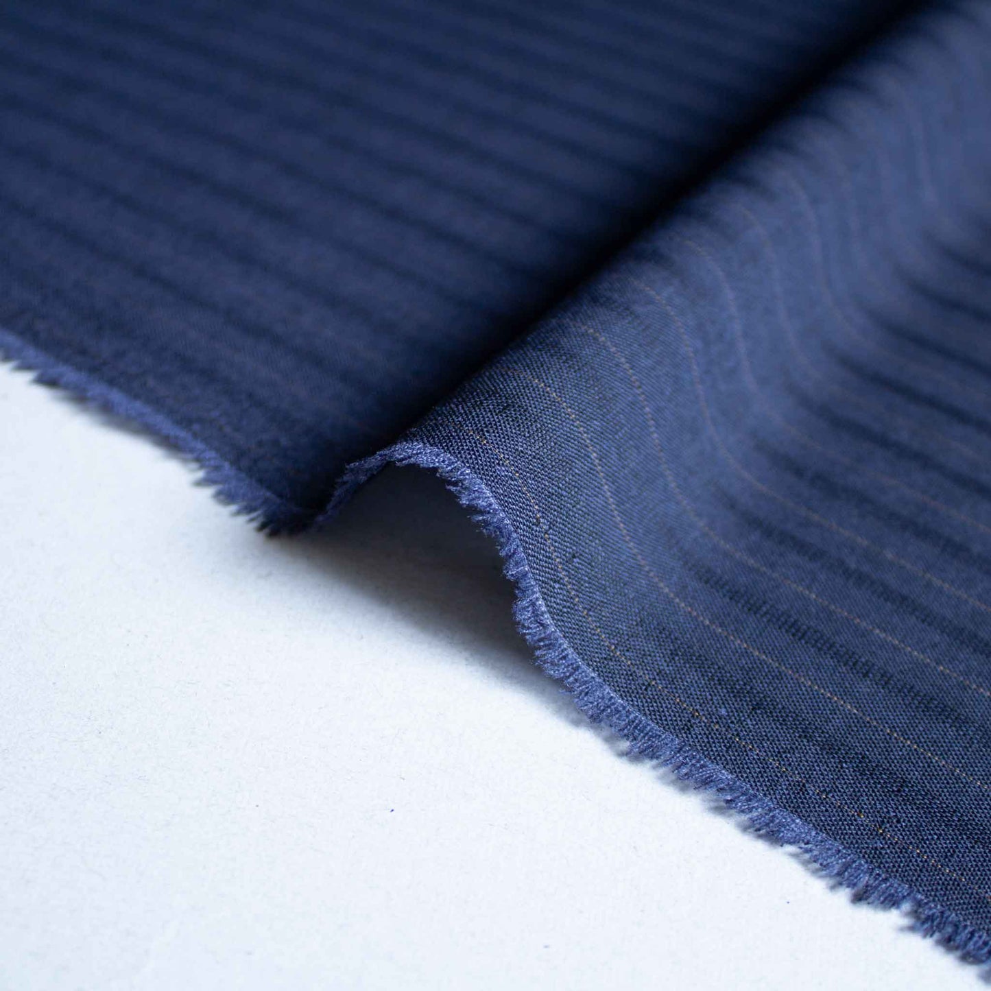 Kostymtyg - Blå Brun Randigt Pinstripe 17