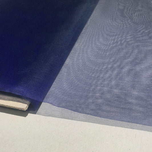 Sidenorganzatyg - Skiftar Färg Blå Lila 7