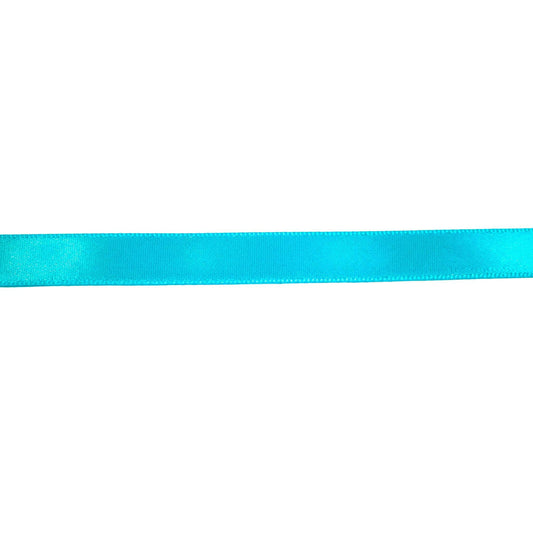 Satinband blå, turkos