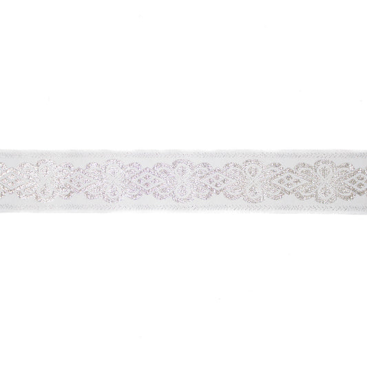 Band vit, silver