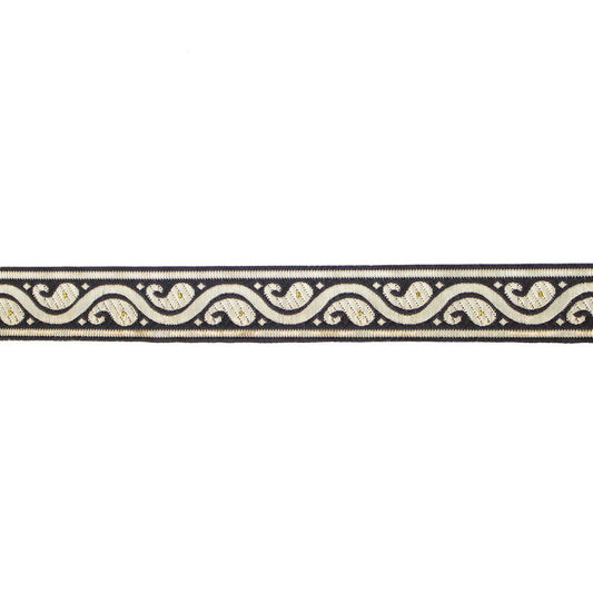 Band svart, beige, silver