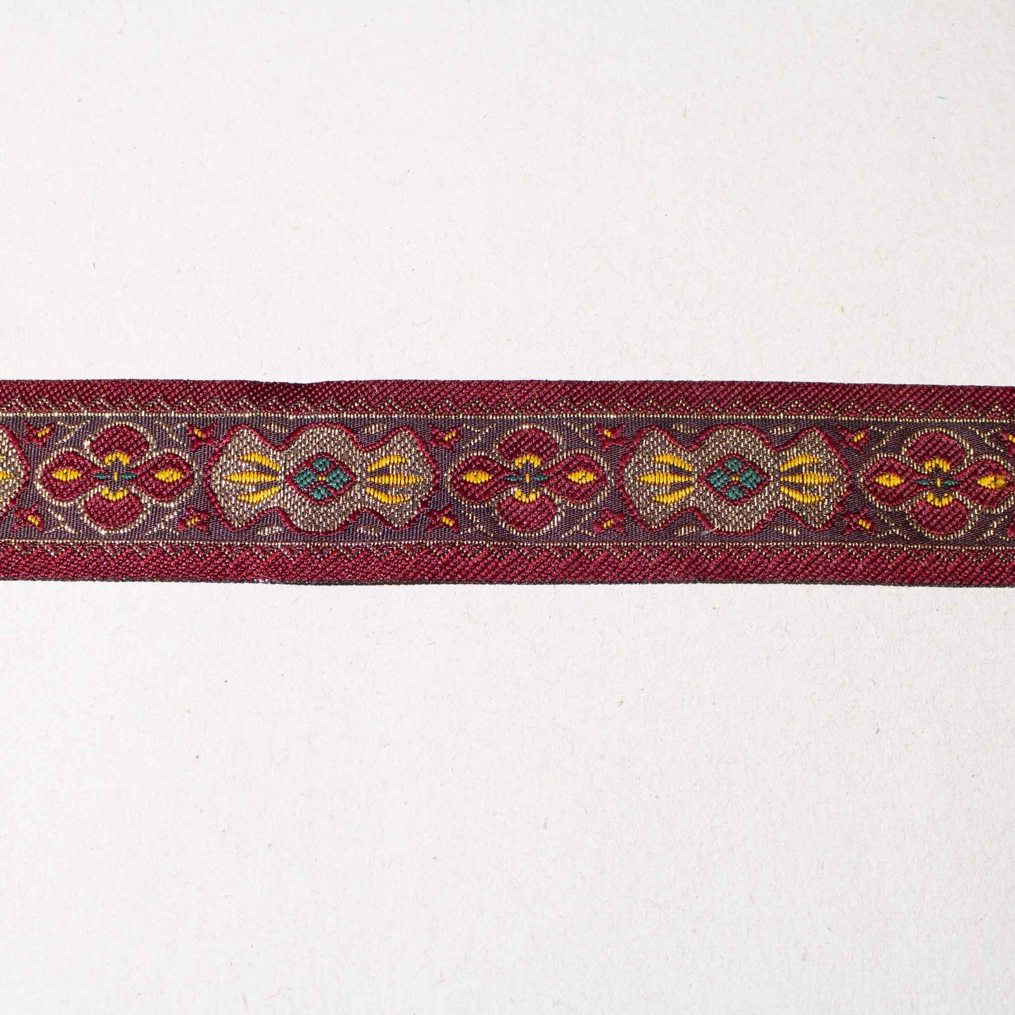 Band - Vinröd Guld Mönster 27