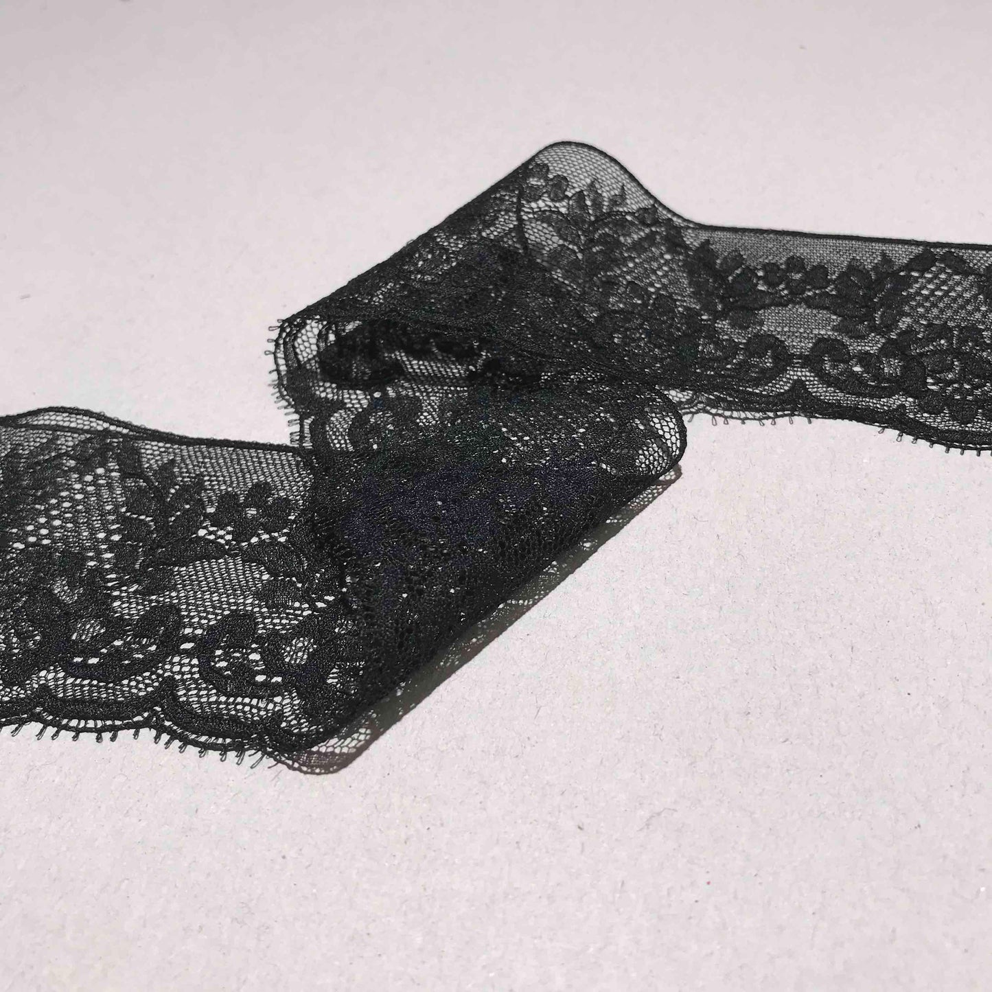 Spetsband - Chantilly Spets Svart 5,5cm 61