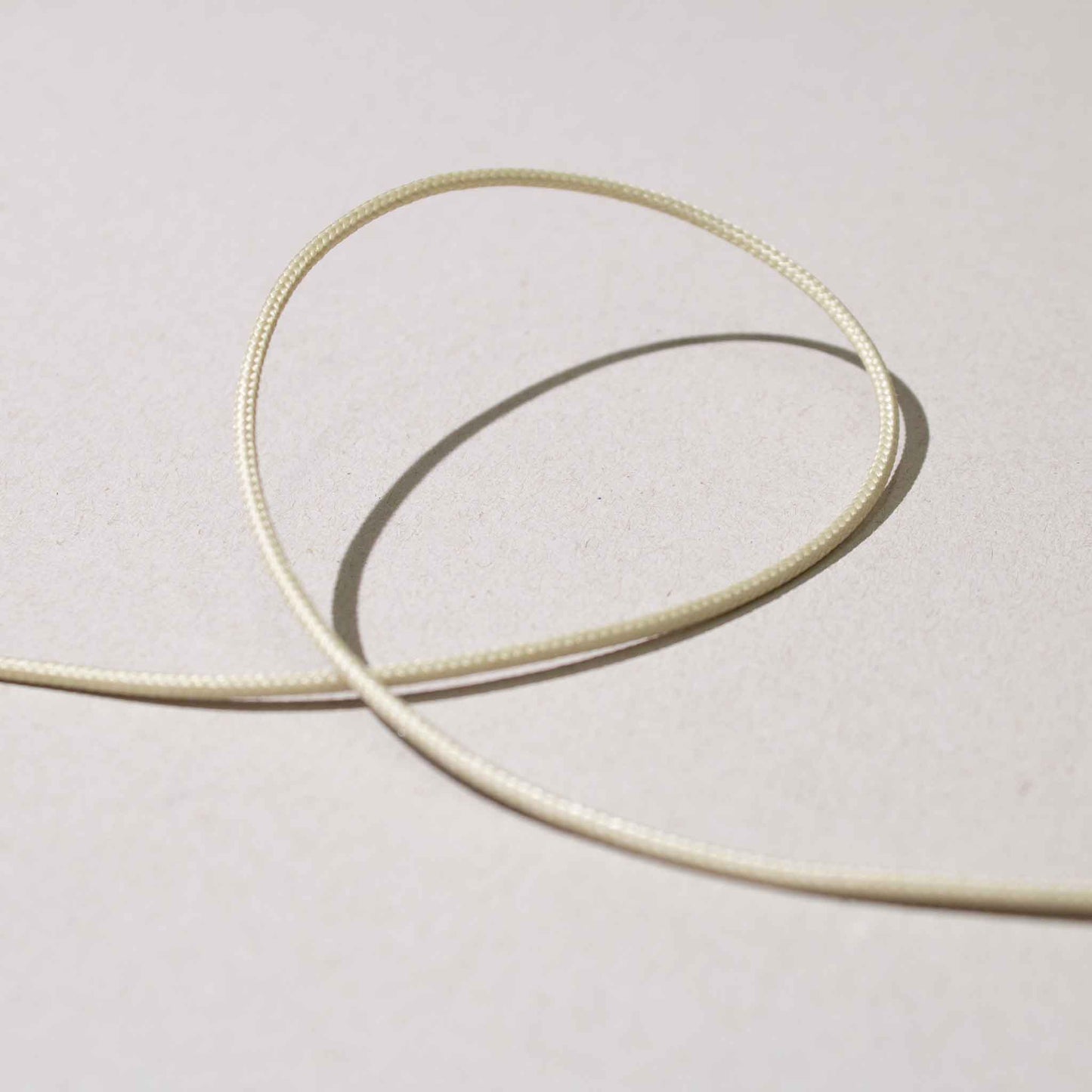 Band - Snöre Flätad Beige Grön 0,17cm 71