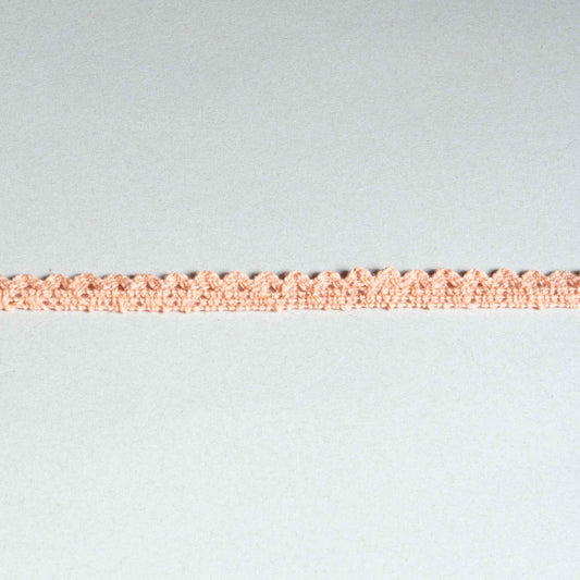 Band - Rosa Aprikos Pluttig Bomull 1,5cm 86