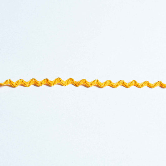 Band - Tygband Skimmer Guld Orange Vågig 95