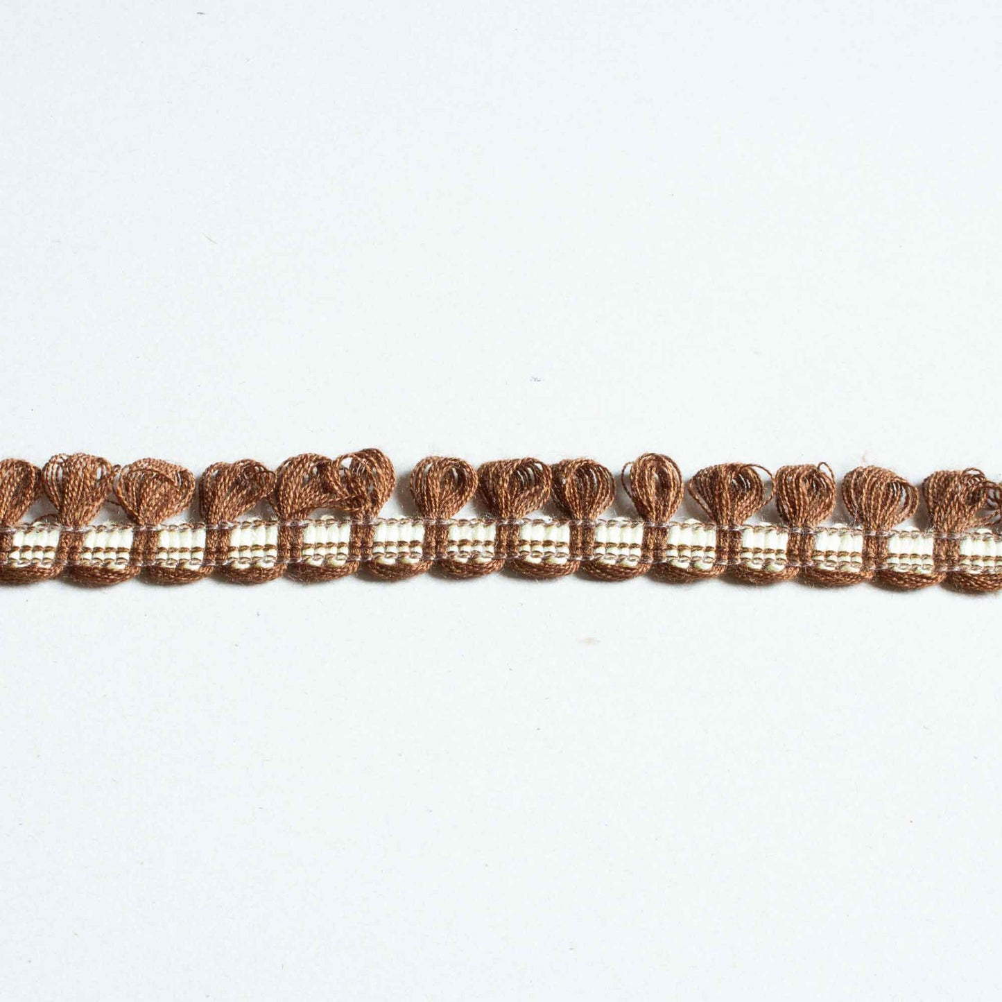 Band - Tygband Flätat Band Brun Benvit 3cm 98