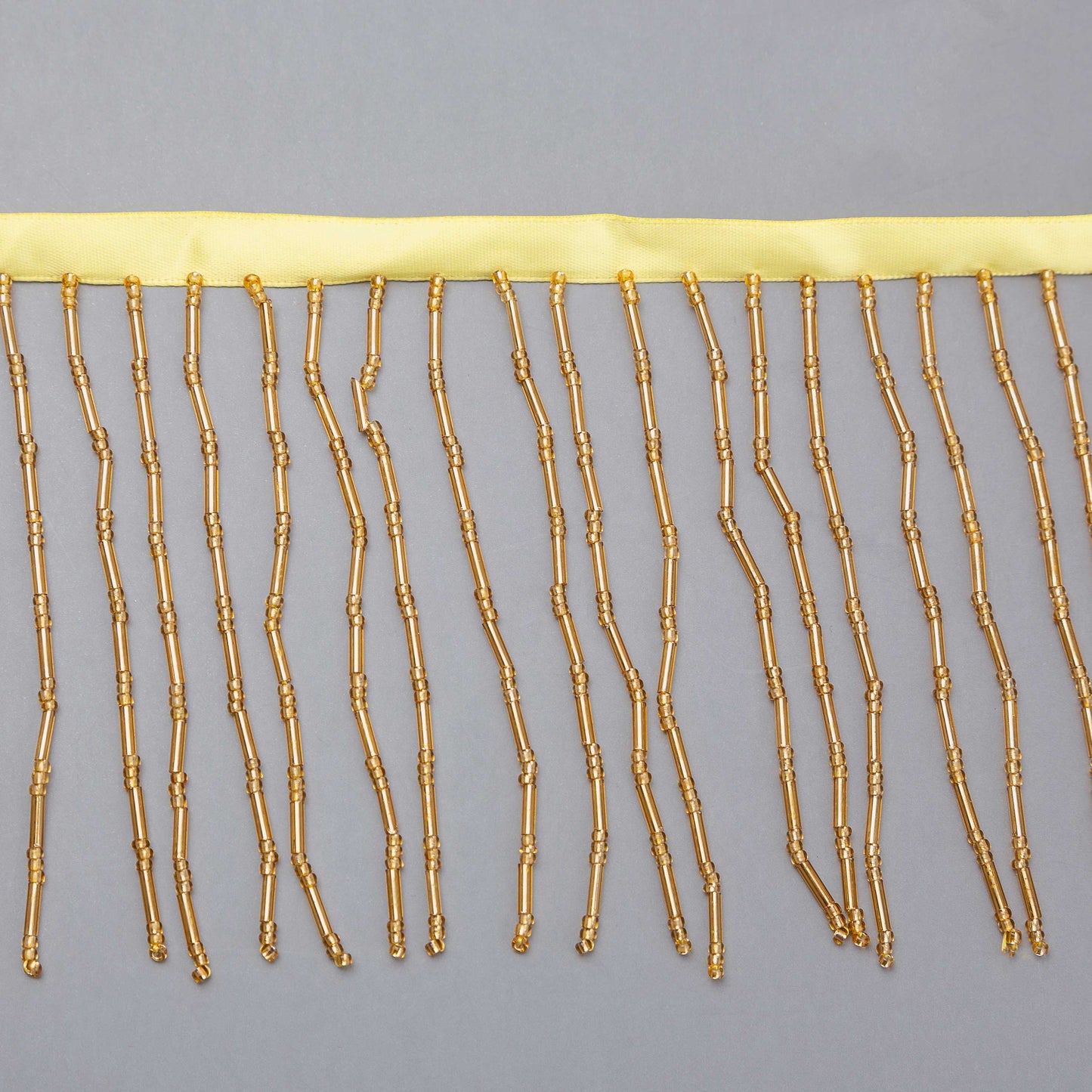 Fransband - Rio - Guld Strass 43