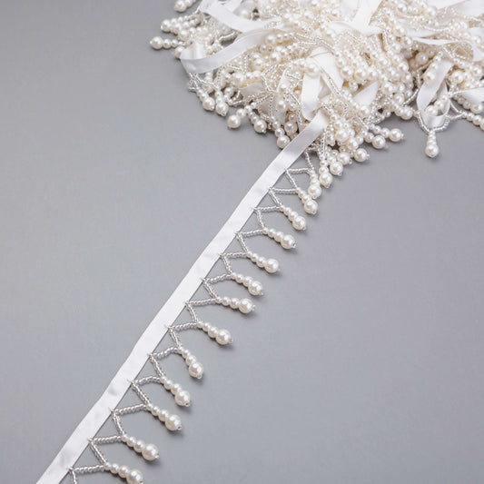 Pärlband - Ella - Vita Pärlor 51