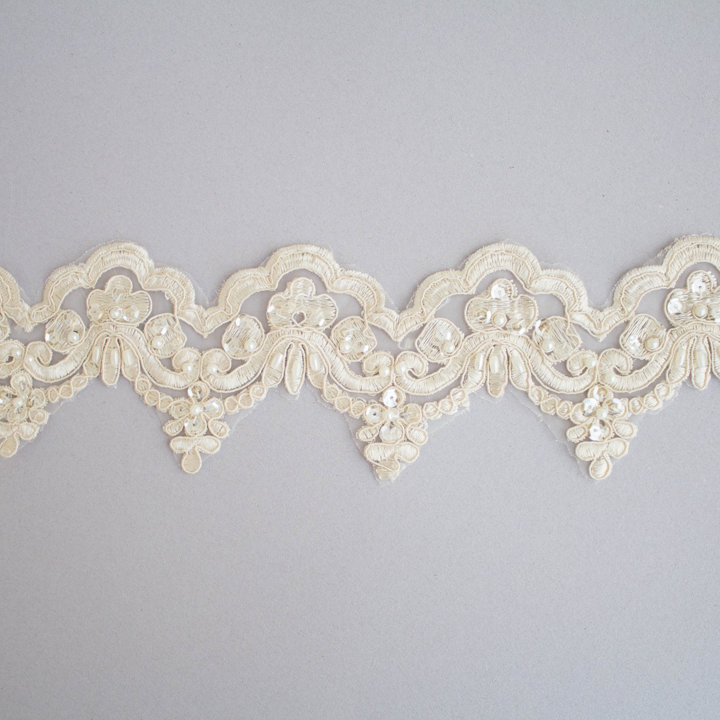 Brudspets Band - Brud Bröllop Spets Creamy Dreams Beige / Kräm 4