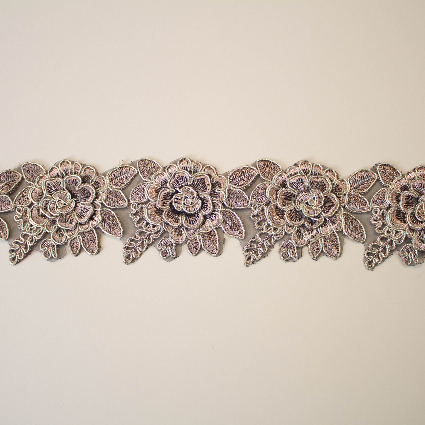 Band - Tygband 3D Bronze Garden Brons / Guld 7
