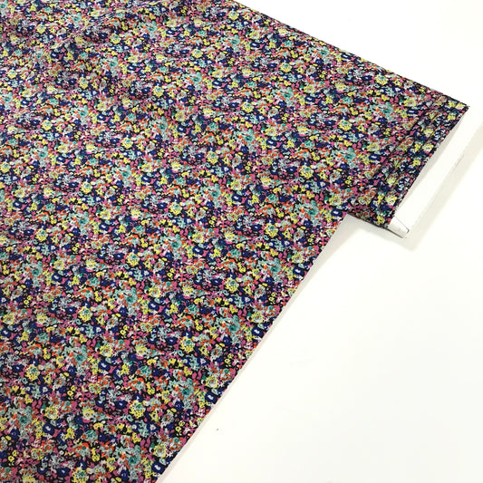 Fodertyg - Små Gula Lila Blåa Blommor 6