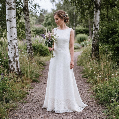 Broderade Spetsband - Tygband Band Brud Bröllop Knypplad Spets Benvit Ultrabred Stora & Små Blommor 17