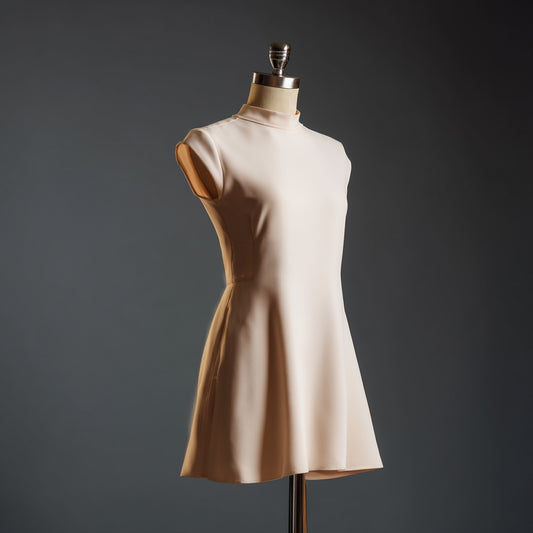 Enfärgat Tyg -  Beige 28