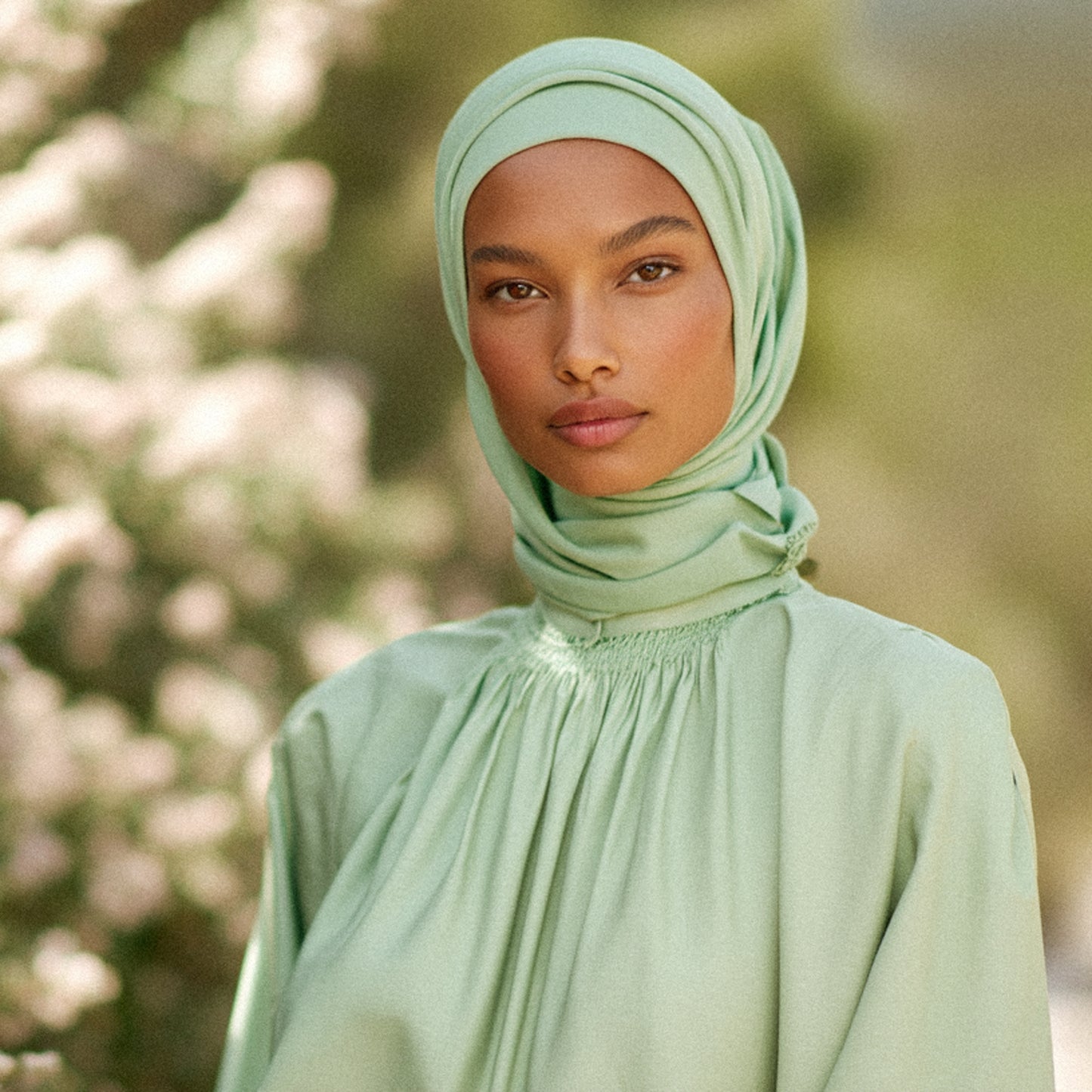 Enfärgat Tyg - Bomull Styv Grön 48