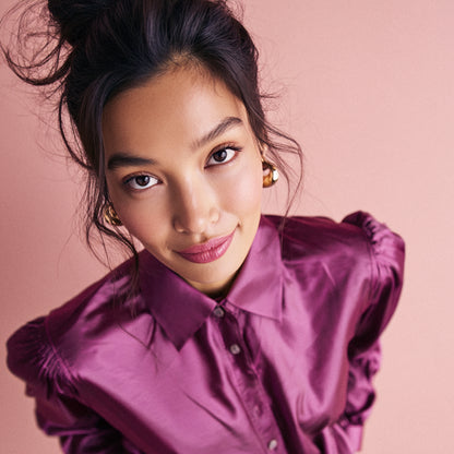 Enfärgat Tyg - Leonora Lila 152