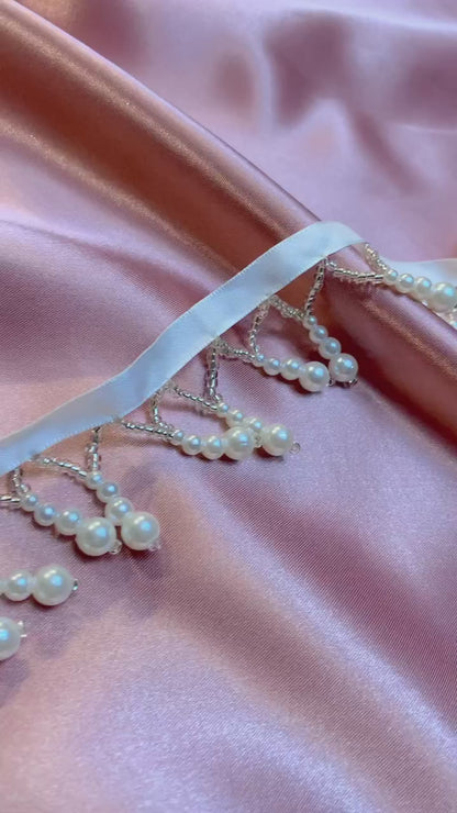 Pärlband - Ella - Vita Pärlor 51