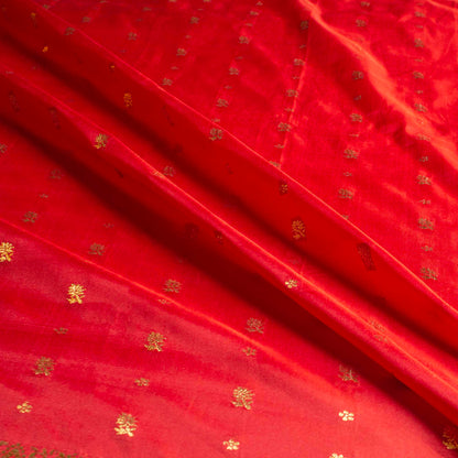 Sari - Siden Röd Blå Guld 57