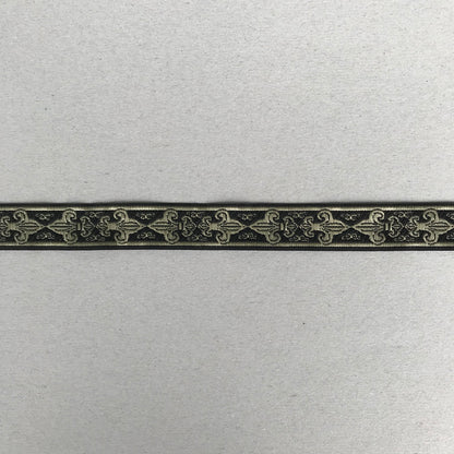 Band - Svart Beige / Silver Mönster Old Times 23